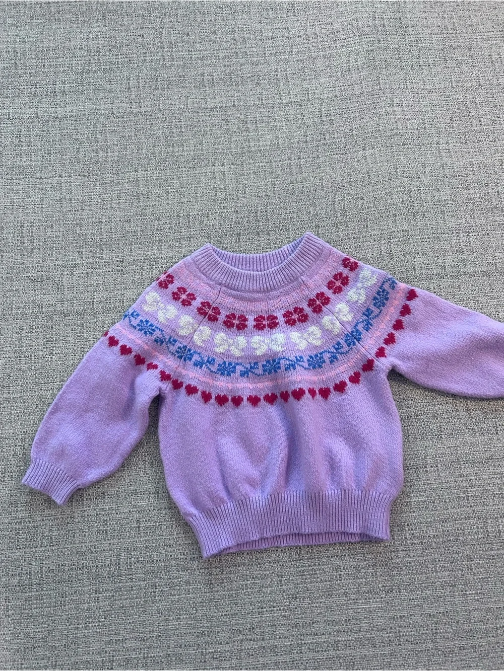 Old Navy Lavender and Pink Baby Sweater Set Size 6-12M